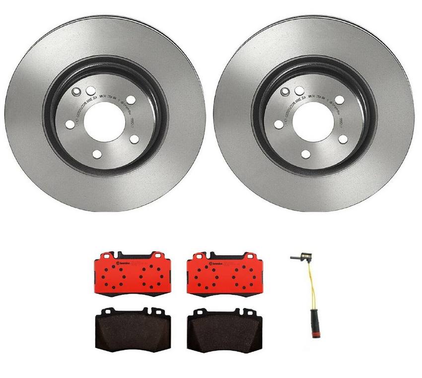 Mercedes Brakes Kit - Brembo Pads and Rotors Front (330mm) (Ceramic) 005420952041 - Brembo 1540168KIT